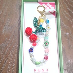 Colorful Beaded Bag Charm/Keychain